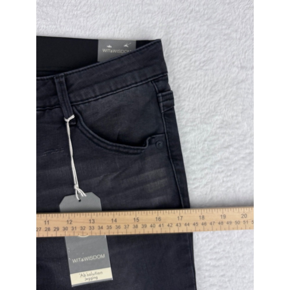 Wit &‎ Wisdom Ab'solution Jeans Slimming Panels Black Wash Size 4 NWT - Picture 6 of 14